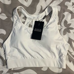 NVGTN white trio bra, size MEDIUM. New WITH TAGS!